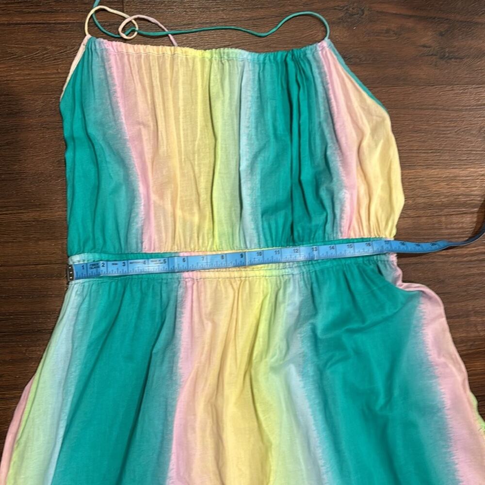 ASOS Halter Neck Colorful Beach Swim Dress with side Slits. - Picture 9 of 12